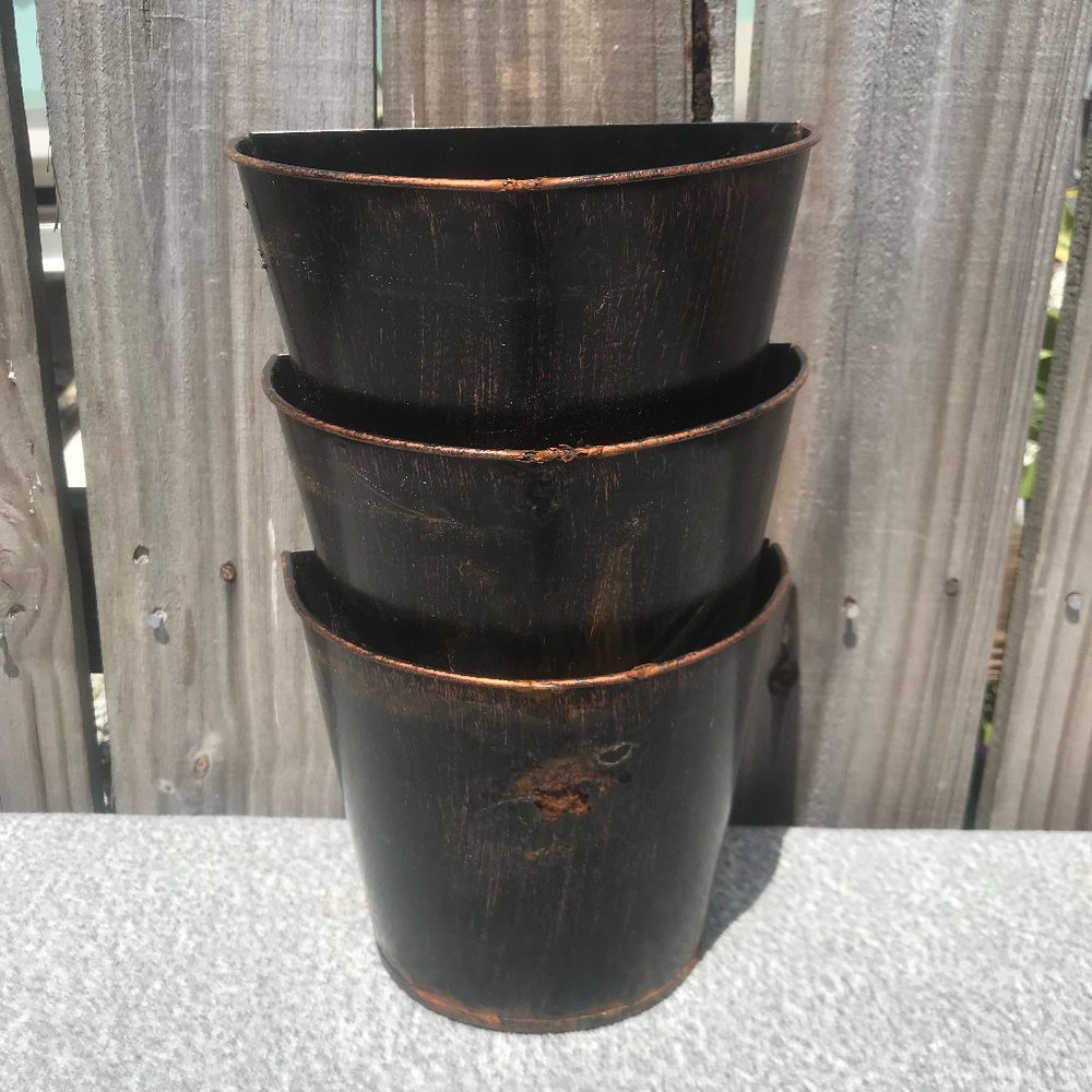 Rustic Hanging Flower Pots